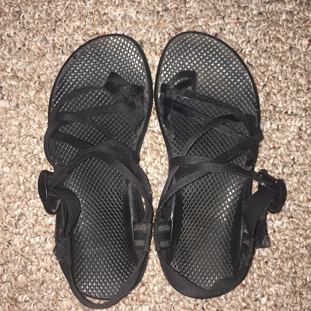 Black Double Strap Chacos 8